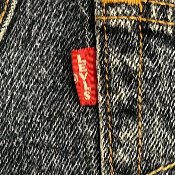 Levi's 501 Denim Cut-Off Blue Jean Shorts Womens Size 25 Button Fly - Picture 10 of 12